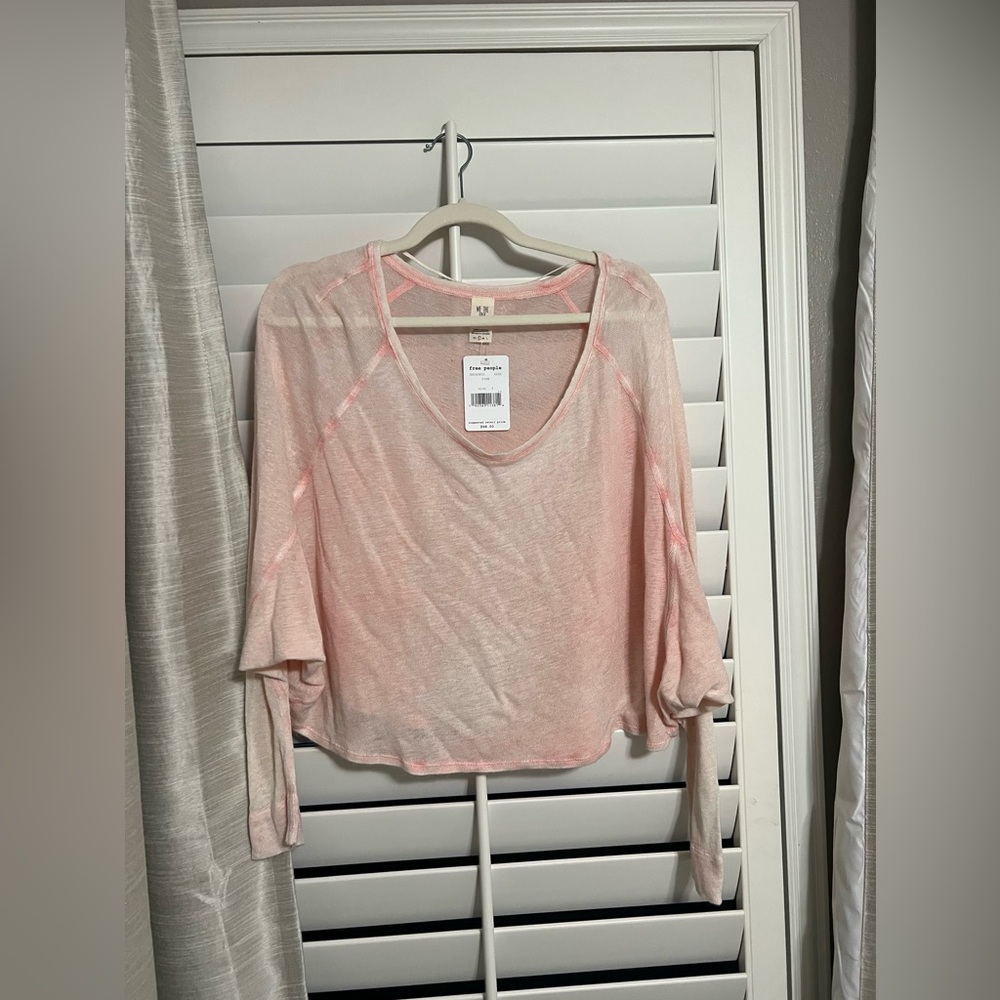 Free People Pink Long Sleeve